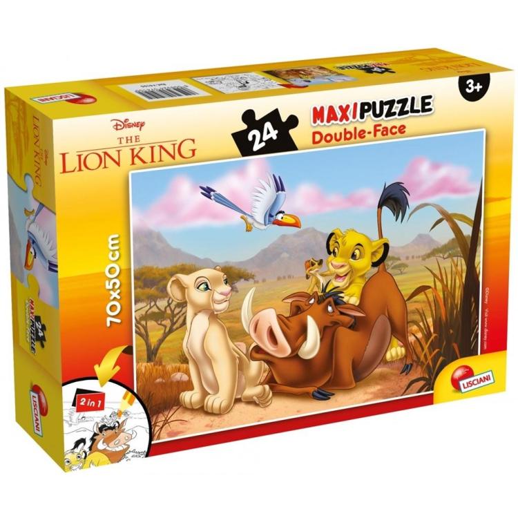 Puzzle dwustronne Supermaxi 24 Król Lew