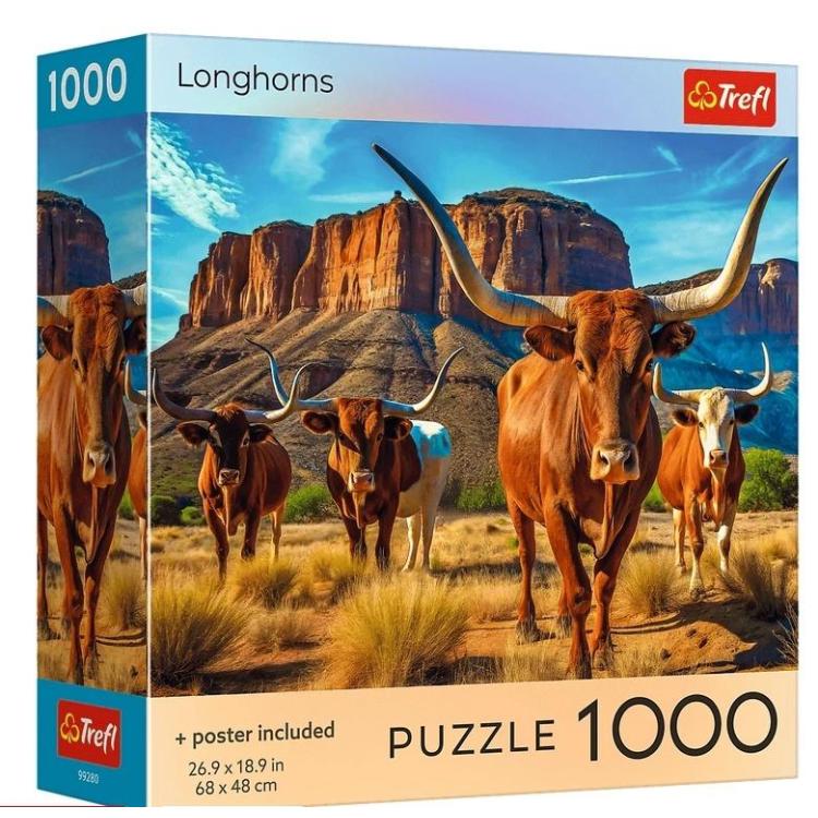 Puzzle 1000 USA Collection: Longhorns TREFL