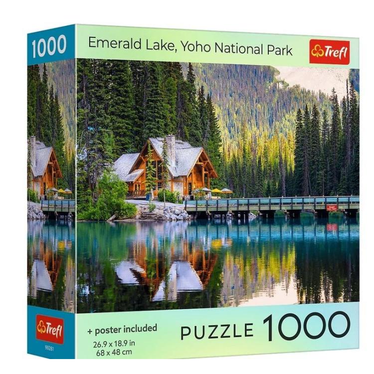 Puzzle 1000 USA Collection: Emerald Lake TREFL