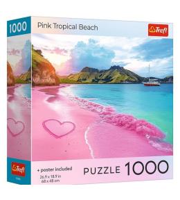 Puzzle 1000 USA Collection: Pink Beach TREFL