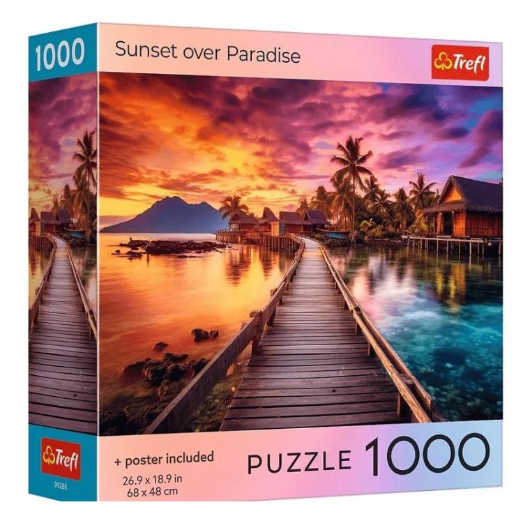 Puzzle 1000 USA Collection: Sunset in the Maldives