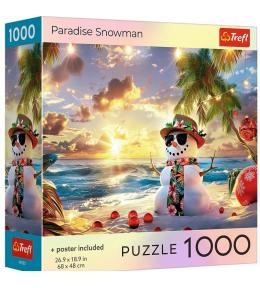 Puzzle 1000 USA Collection: Paradise Snowman TREFL