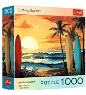 Puzzle 1000 USA Collection: Surfing Sunset TREFL