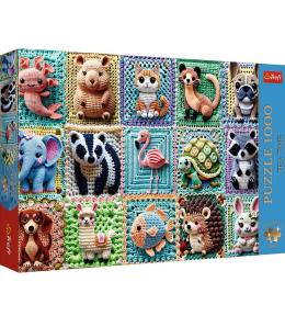 Puzzle 1000 Szydełkowe zwierzątka TREFL