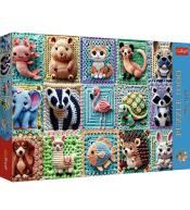 Puzzle 1000 Szydełkowe zwierzątka TREFL