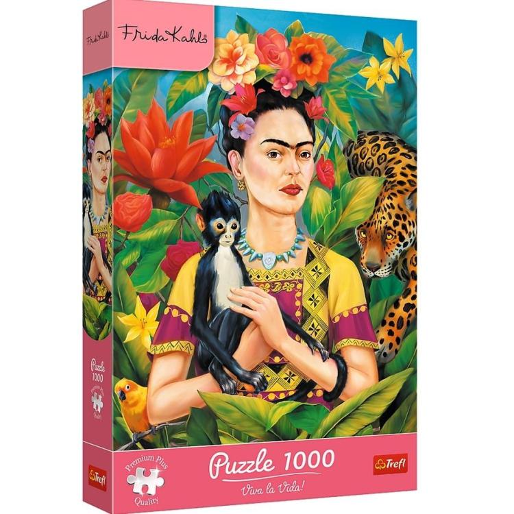 Puzzle 1000 Frida Kahlo: Portret w dżungli TREFL