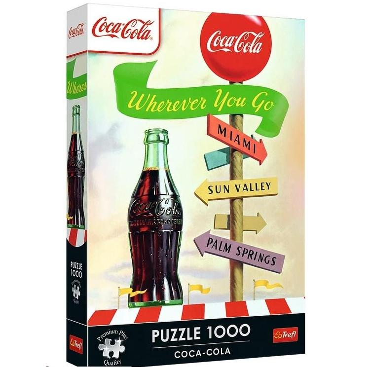 Puzzle 1000 Coca-Cola:Gdziekolwiek zmierzasz TREFL