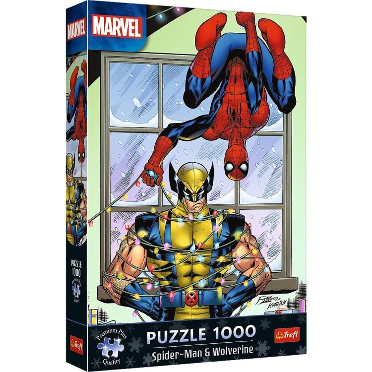 Puzzle 1000 Spider-Man&Wolverine: Święta TREFL