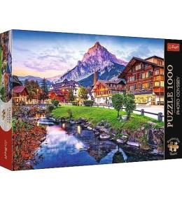 Puzzle 1000 Alpejskie miasteczko Szwajcaria TREFL