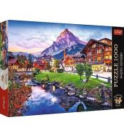 Puzzle 1000 Alpejskie miasteczko Szwajcaria TREFL