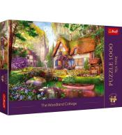 Puzzle 1000 Urocza chatka w lesie TREFL