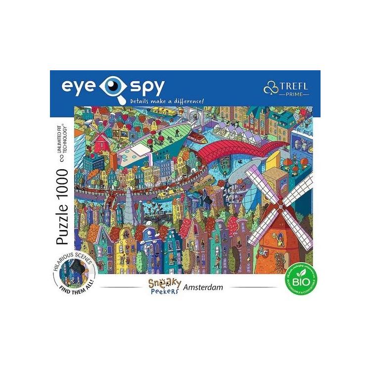 Puzzle 1000 Eye-Spy Sneaky Peekers Amsterdam TREFL