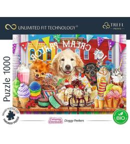 Puzzle 1000 Cuteness Overload: Doggy Peekers TREFL
