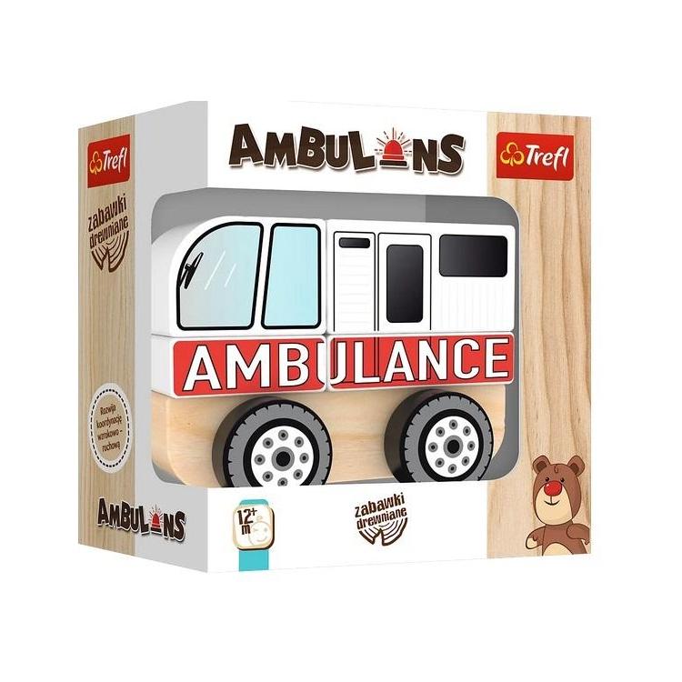 Zabawka drewniana - Ambulans TREFL