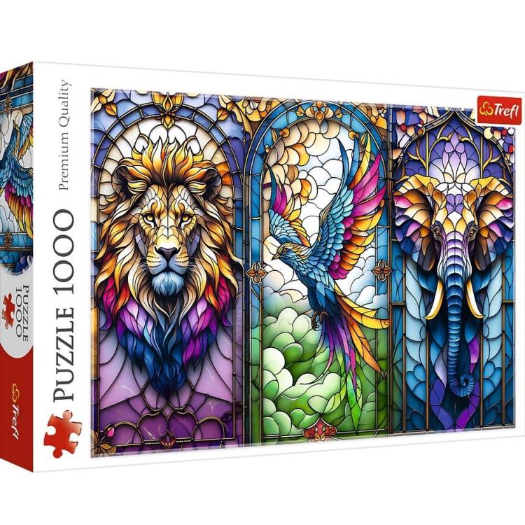 Puzzle 1000 Witraż: Zwierzęta TREFL