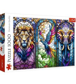 Puzzle 1000 Witraż: Zwierzęta TREFL