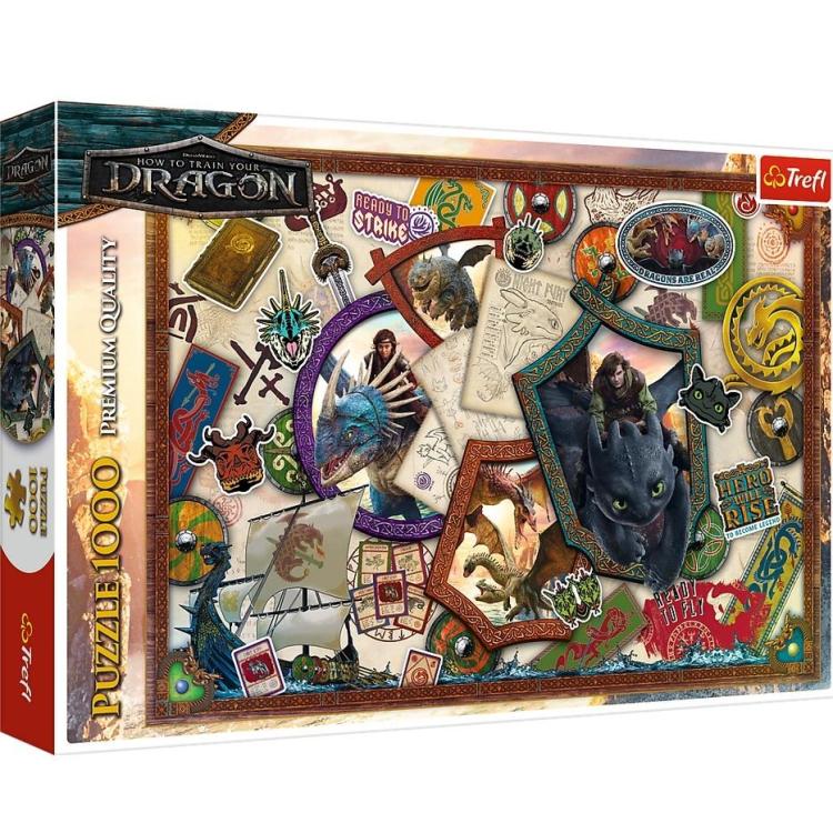 Puzzle 1000 Jak wytresować Smoka Bohaterowie TREFL