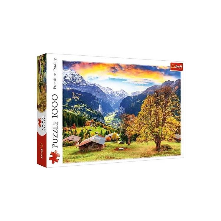 Puzzle 1000 Malownicza alpejska wioska TREFL