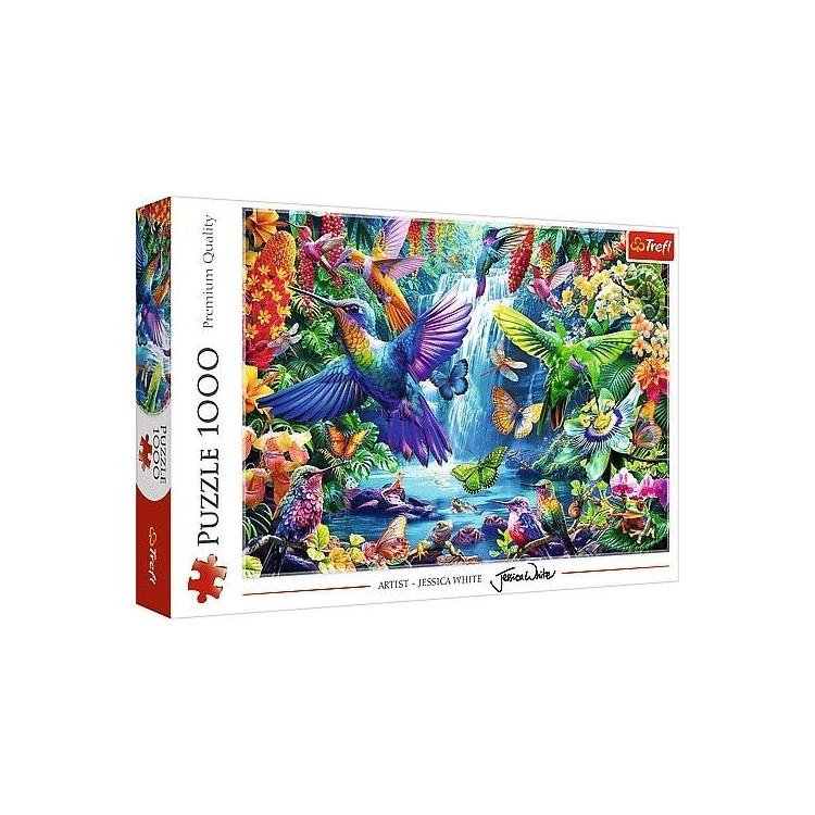 Puzzle 1000 Kolibry w tropikach TREFL