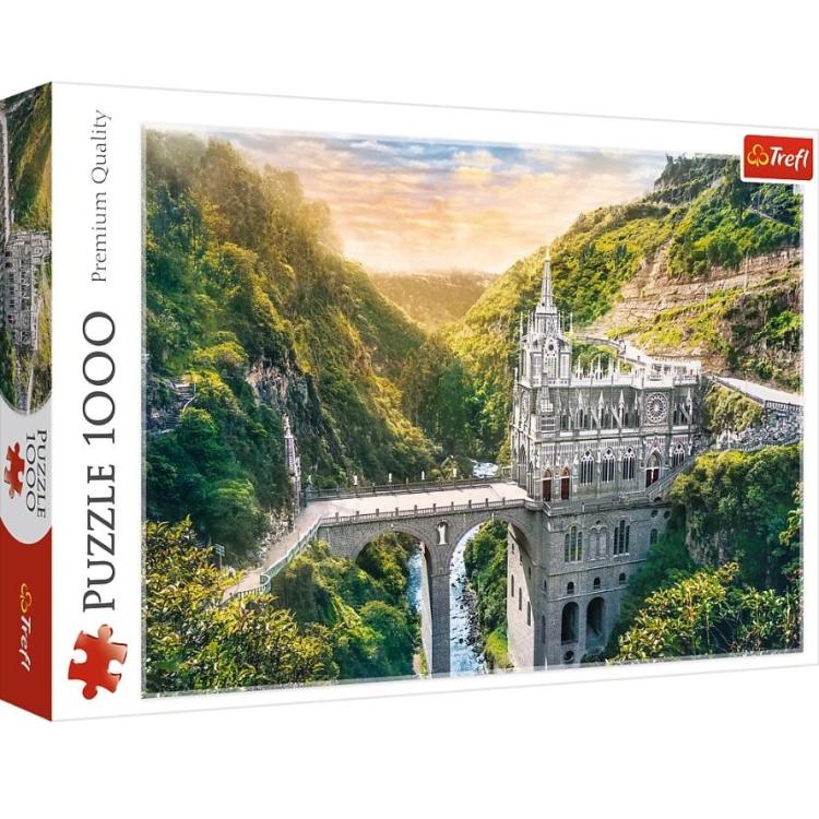 Puzzle 1000 Sanktuarium Las Lajas, Kolumbia TREFL
