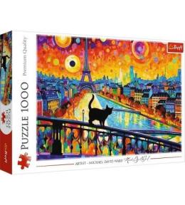 Puzzle 1000 Kot w Paryżu TREFL