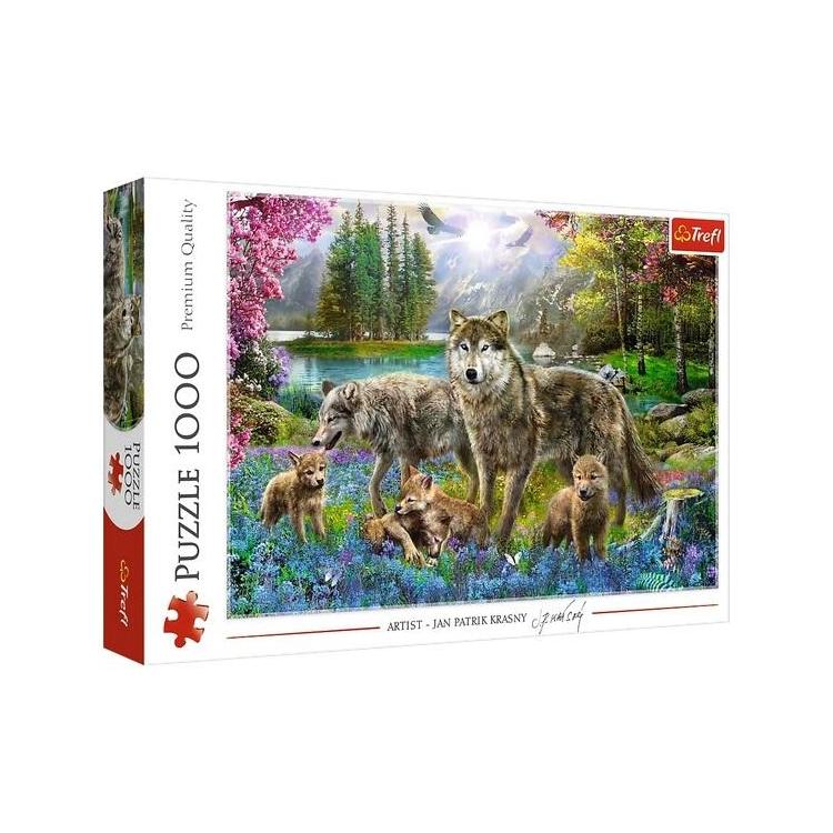Puzzle 1000 Wilcza rodzina TREFL