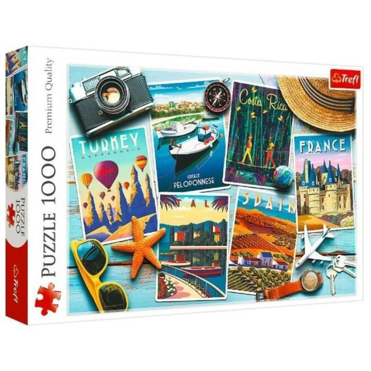 Puzzle 1000 Wakacyjne pocztówki TREFL