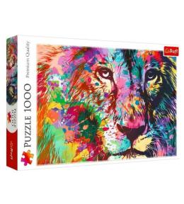 Puzzle 1000 Kolorowy lew TREFL