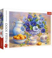 Puzzle 1000 Niebieski bukiet TREFL