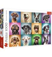 Puzzle 1000 Zabawne psie portrety TREFL
