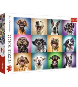 Puzzle 1000 Zabawne psie portrety TREFL