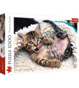 Puzzle 1000 Wesoły kotek TREFL