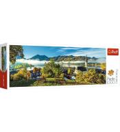 Puzzle 1000 Panorama - Nad jeziorem Schliersee TRE