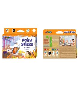 Farby w sztyfcie 6 kolorów