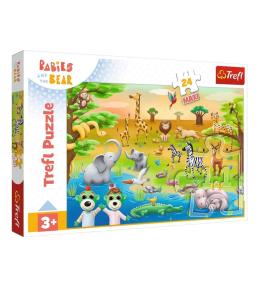 Puzzle 24 maxi Bobaski i Safari TREFL
