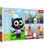 Puzzle 24 maxi Przygody małego Kotka Milo TREFL