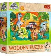 Puzzle drewniane 24 Poznaj dinozaury TREFL