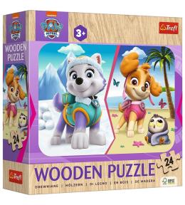 Puzzle drewniane 24 Dziewczęcy Psi Patrol TREFL