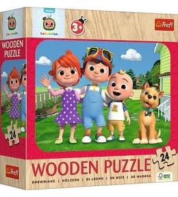 Puzzle drewniane 24 Wesoły Cocomelon TREFL