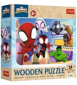 Puzzle drewniane 24 Spiday i przyjaciele TREFL