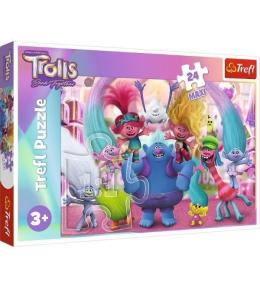 Puzzle 24 maxi W świecie Trolli TREFL