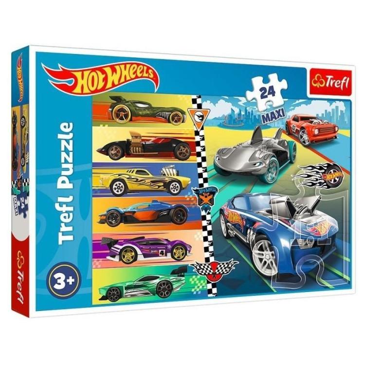 Puzzle 24 maxi Szybkie Hot Wheels TREFL