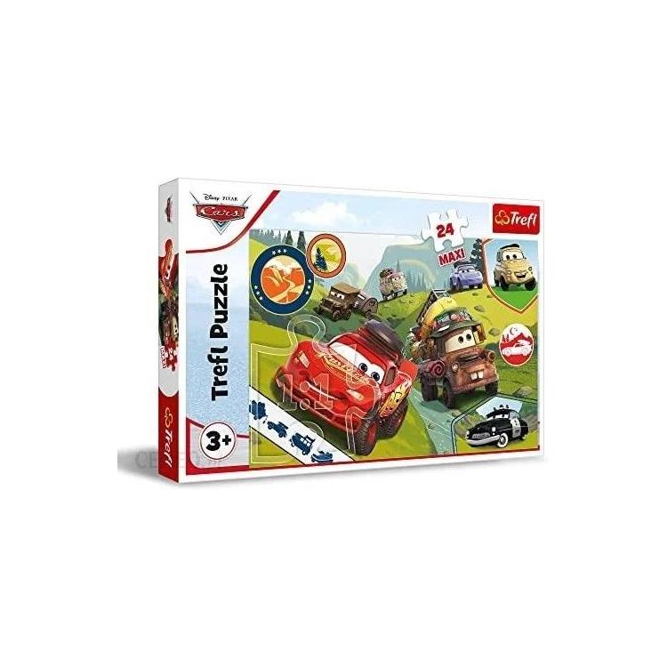 Puzzle 24 maxi Wesołe auta Cars 3