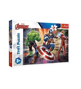 Puzzle 24 maxi W świecie Avengersów TREFL
