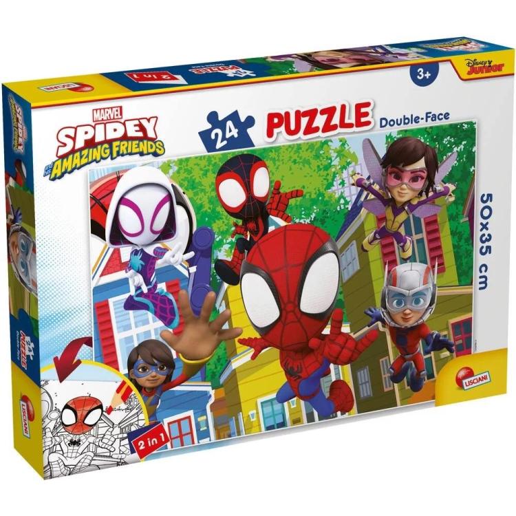 Puzzle dwustronne PLUS Spidey It's a Team
