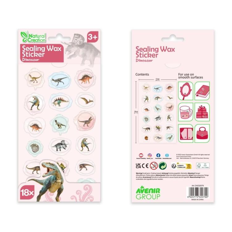 Naklejki woskowe - Dinozaury