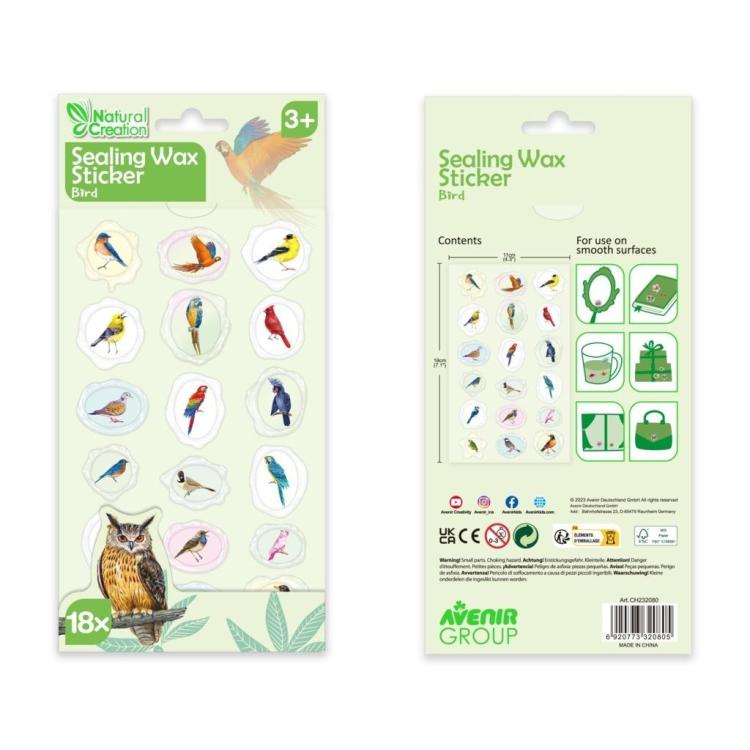 Naklejki woskowe - Ptaki