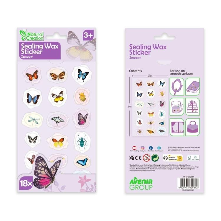 Naklejki woskowe - Insekty