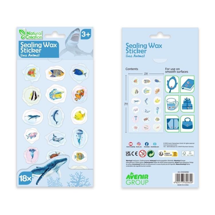 Naklejki woskowe - Stworzenia morskie