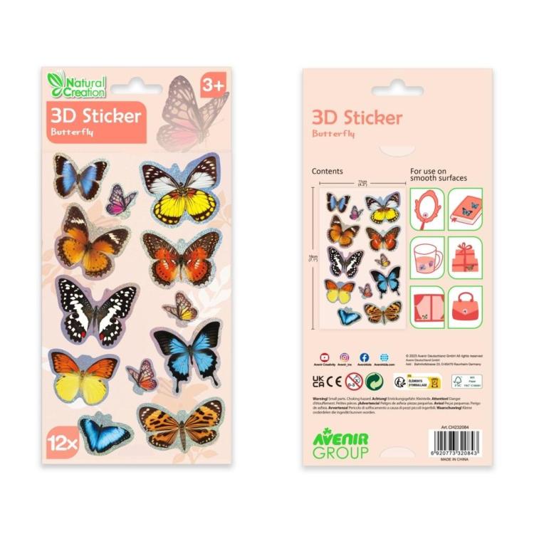 Naklejki 3D - Motyl